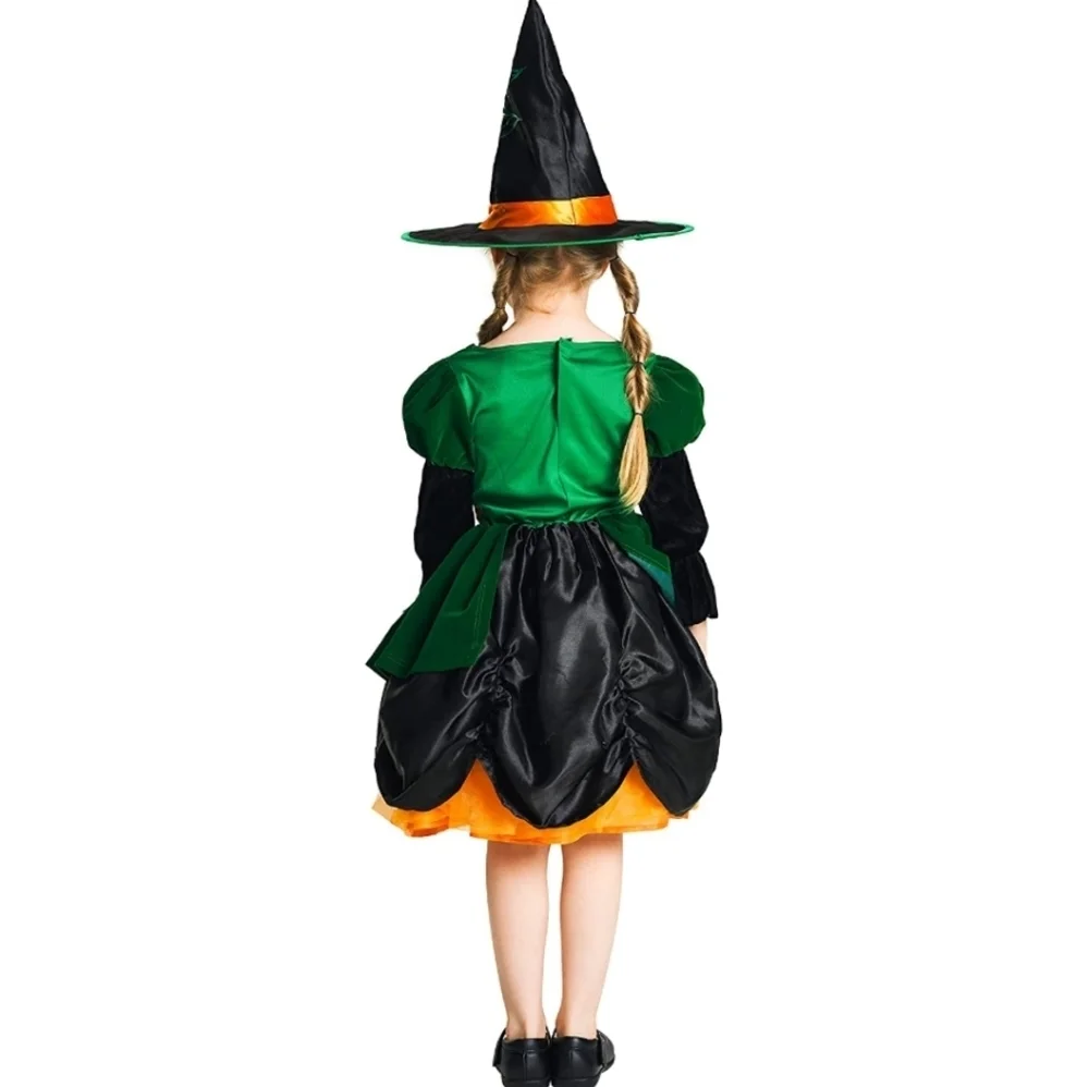 IKALI Witch Costume, Kids Spider , Halloween Spiderella Outfit Size 8/10…